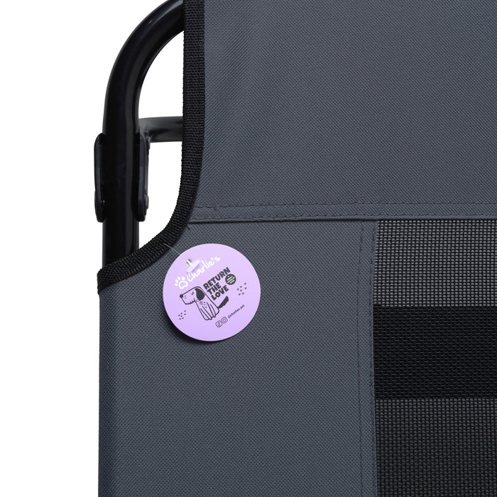 Adventure Foldable Travel Pet Cot Grey Charlie's Pet Products