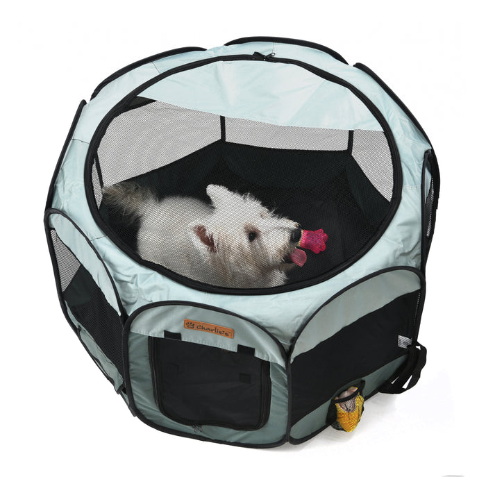 Adventure Pet Playpen Foldable Portable Crate Sage