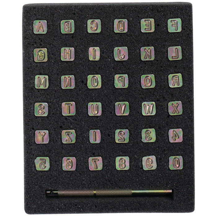 Alphabet/Number Set, 1/4"