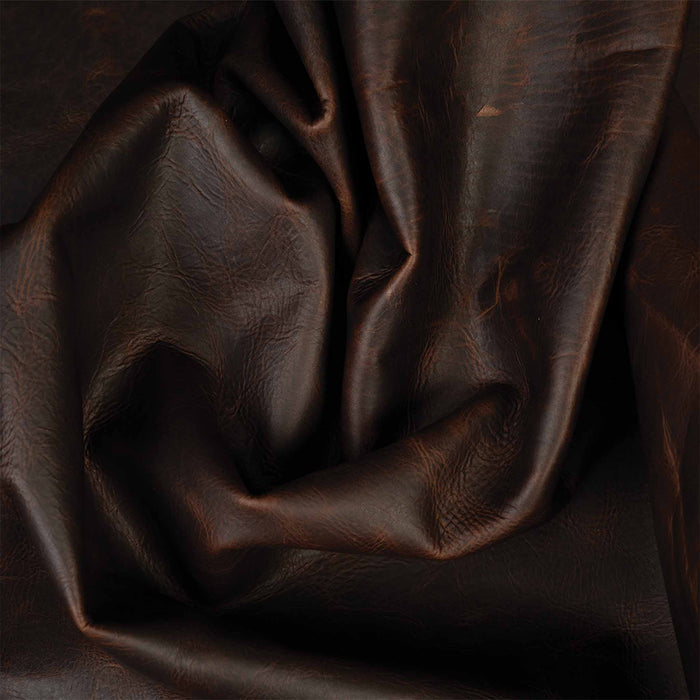 American Bison Leather, Side, Chocolate