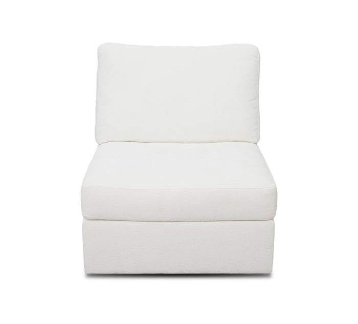 Arlo Ivory Armless Chair