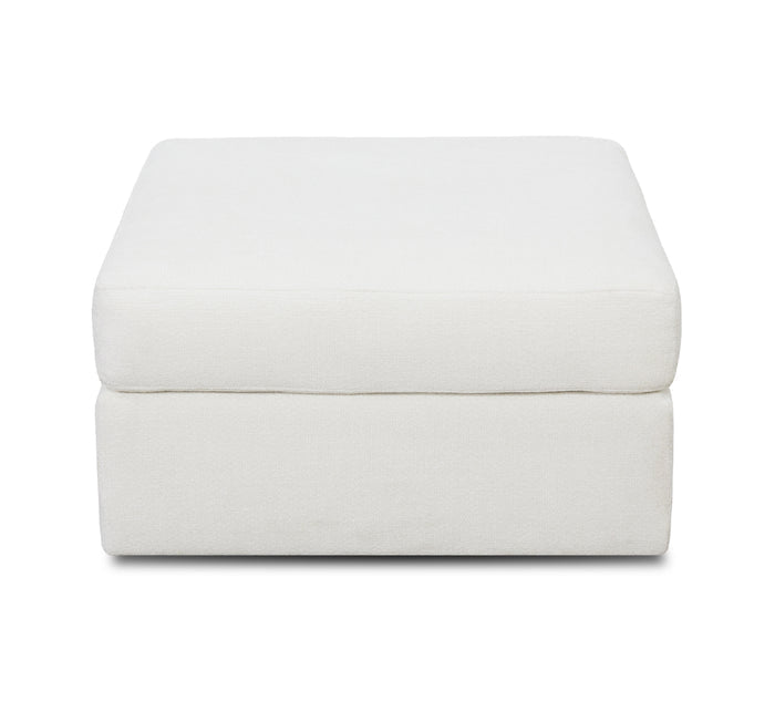 Arlo Ivory Ottoman