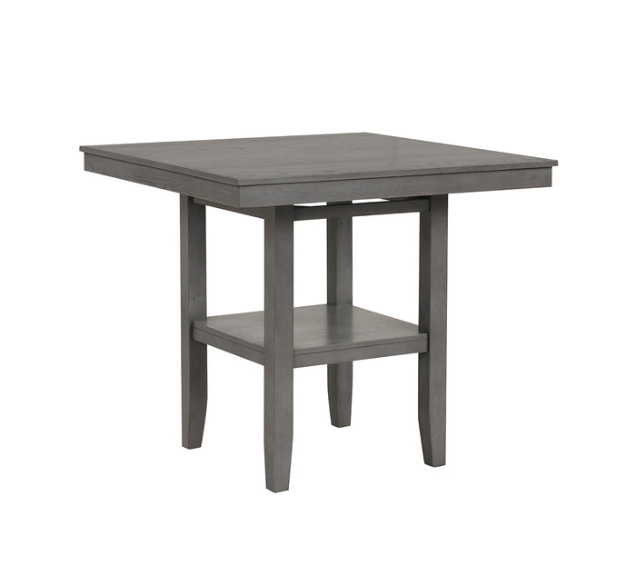 Avante Grey Pub Counter Height Storage Dining Table