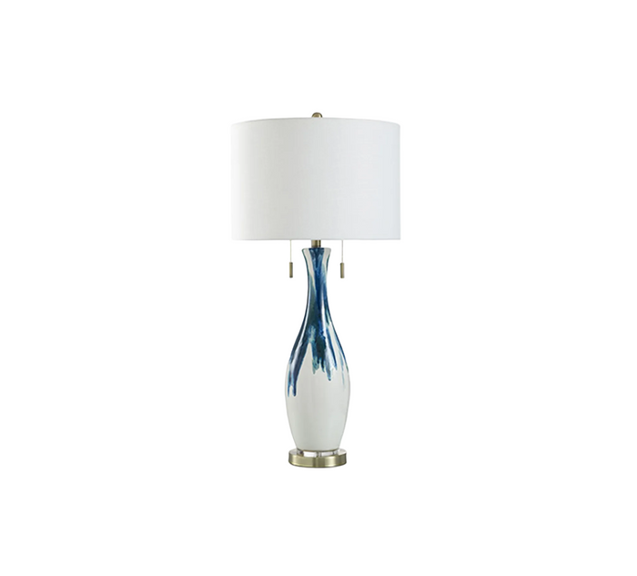 AZUL CERAMIC WAVE TABLE LAMP