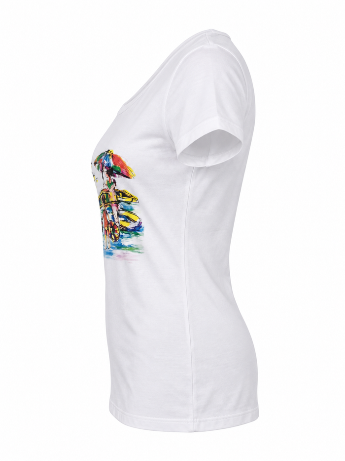 Beach Scene Graphic T-Shirt