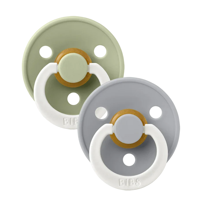 Bibs 2pk Pacifier Colour Glow Round