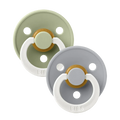 Bibs 2pk Pacifier Colour Glow Round