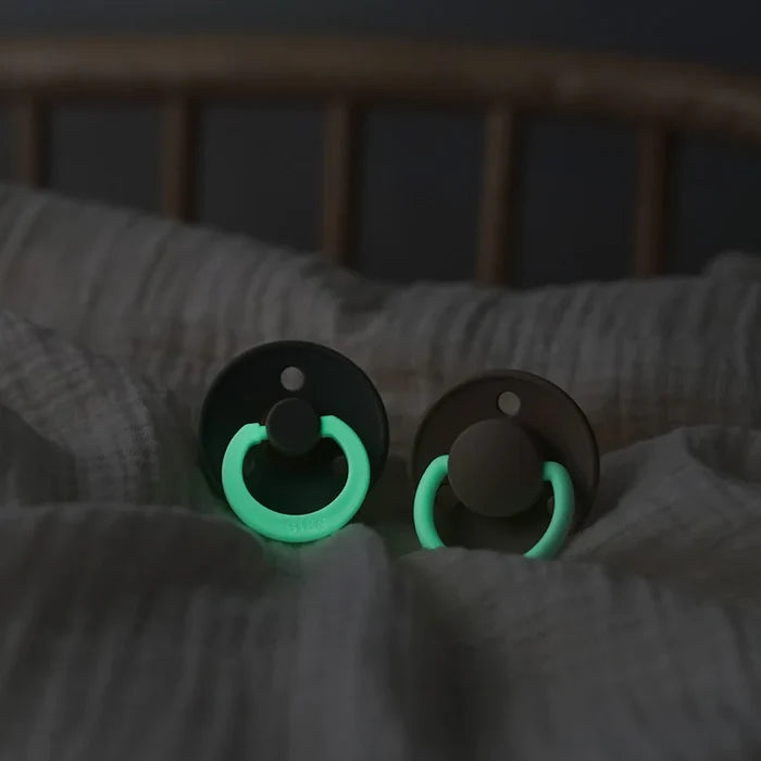 Bibs 2pk Pacifier Colour Glow Round
