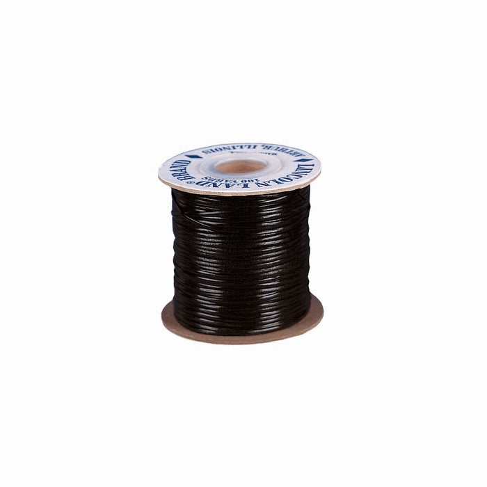 Black Grained Vinyl Lace, 3/32" x 100 yards