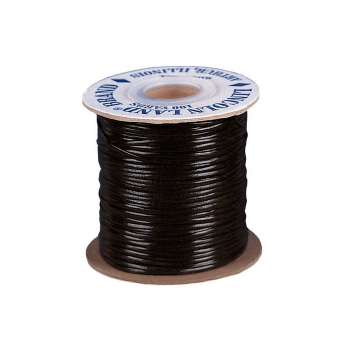 Black Grained Vinyl Lace, 3/32" x 100 yards