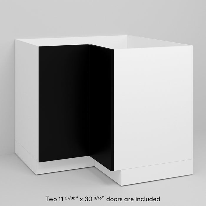 Black Supermatte Slab Door for Akurum