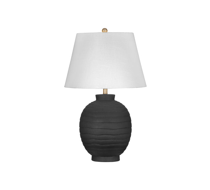 BLACK WAVE TABLE LAMP