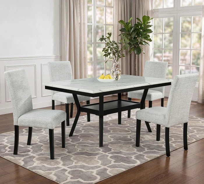 Blanca Rectangular Storage Dining Table