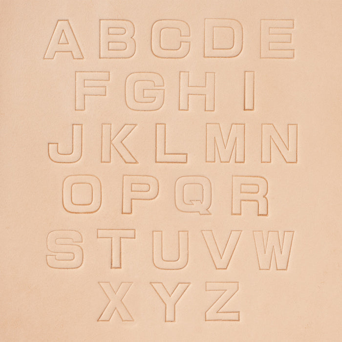 Block Alphabet Stamping Set, 3/4"