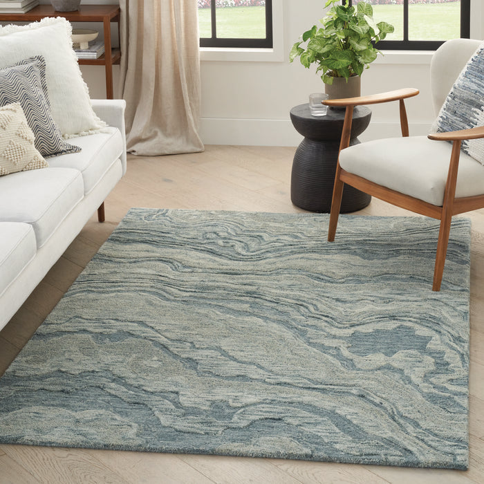 BLUE WAVES 5x8 Rug