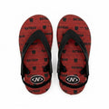 Boys Printed Flip Flop Sandals With Straps And Back Strap
