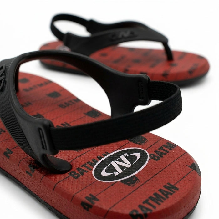 Boys Printed Flip Flop Sandals With Straps And Back Strap