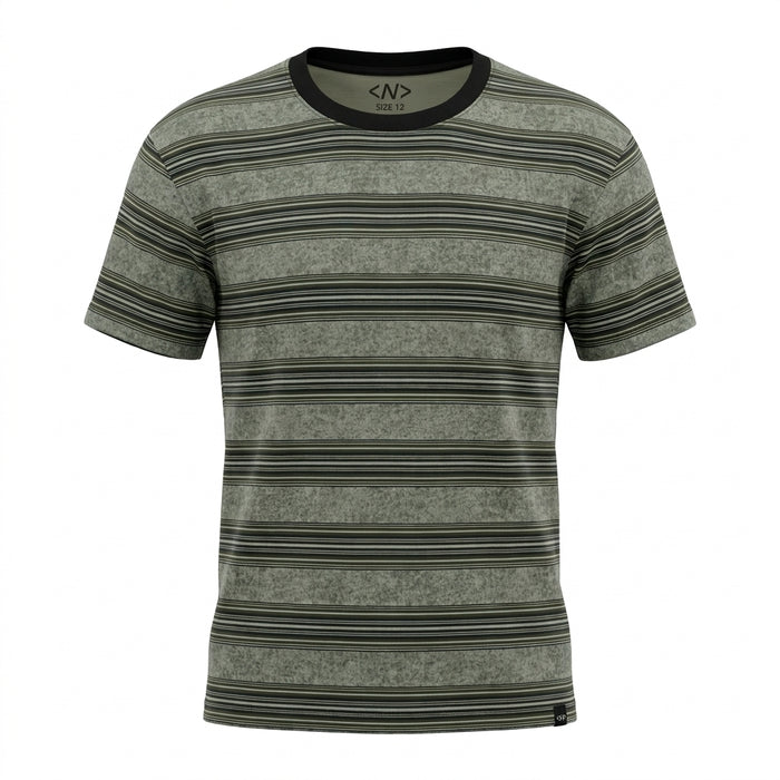 Boys Striped Short Sleeve T Shirt