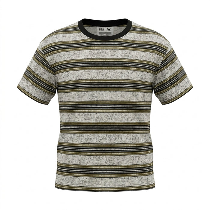 Boys Striped Short Sleeve T Shirt