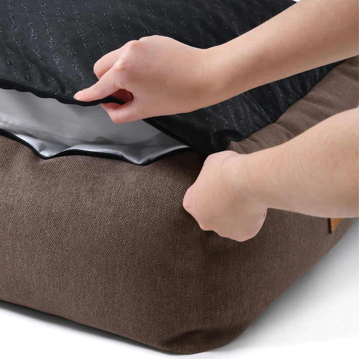 Brooksy Woven Dog Bed Chocolate Charlie's Pet Products
