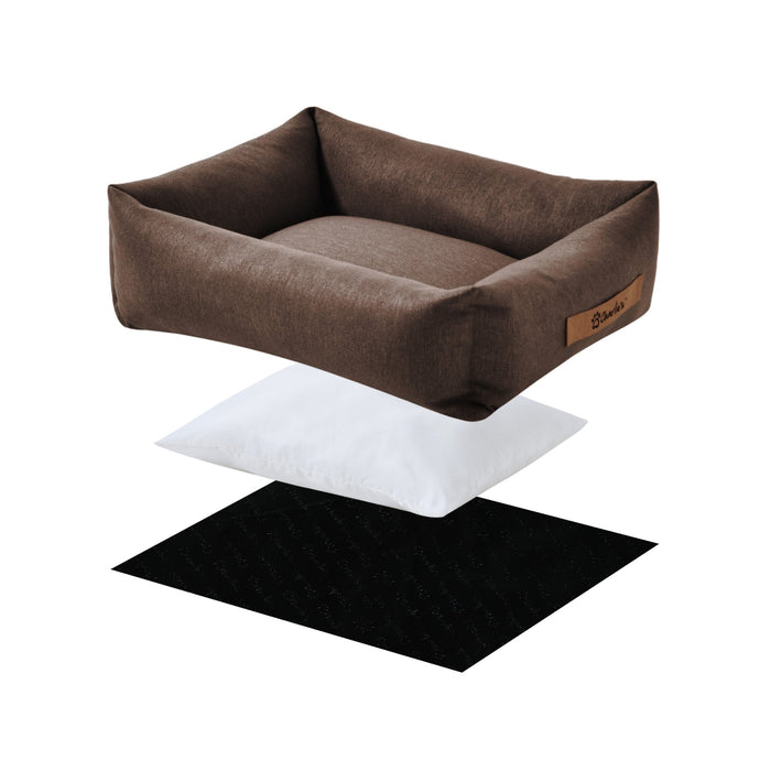 Brooksy Woven Dog Bed Chocolate Charlie's Pet Products
