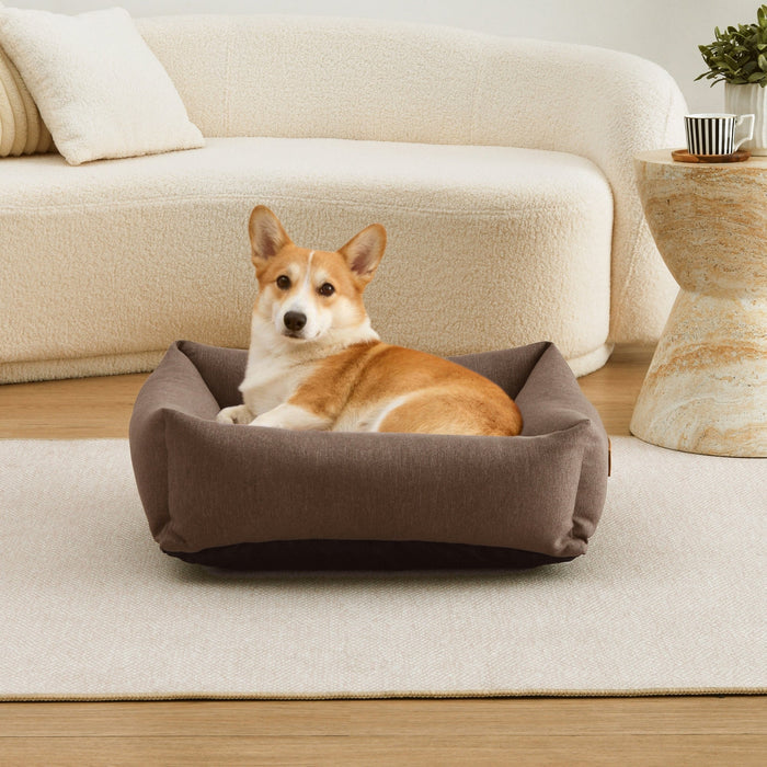 Brooksy Woven Dog Bed Chocolate Charlie's Pet Products