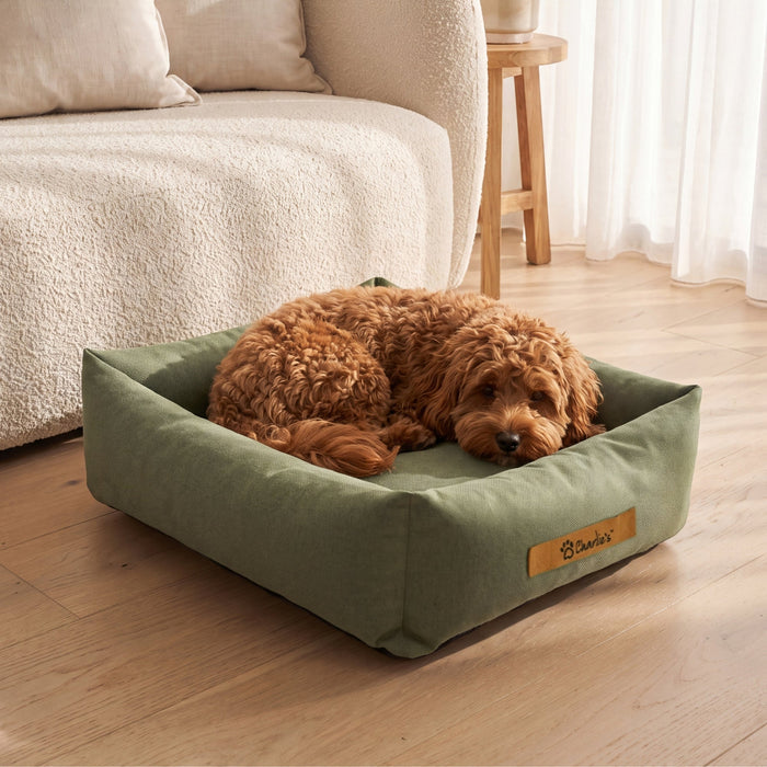 Brooksy Woven Dog Bed Olive Charlie's Pet Products