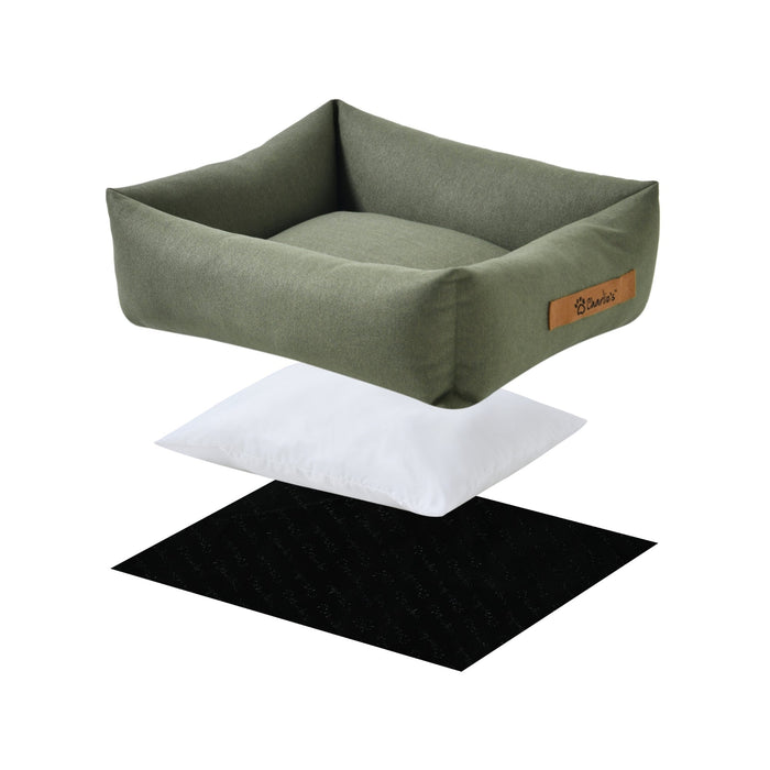 Brooksy Woven Dog Bed Olive Charlie's Pet Products