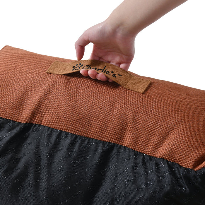 Brooksy Woven Dog Bed Rust Charlie's Pet Products
