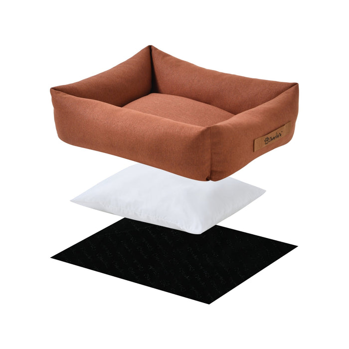 Brooksy Woven Dog Bed Rust Charlie's Pet Products