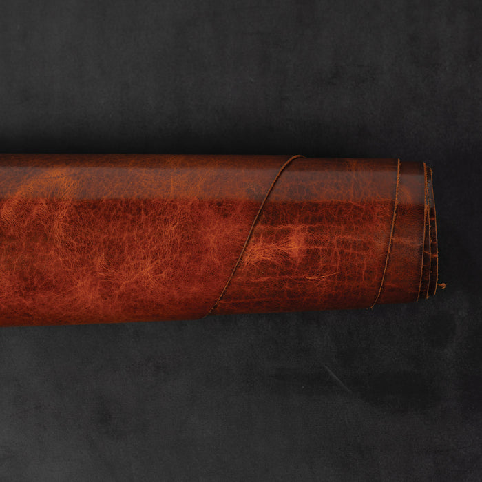 Burnt Chiptan American Bison Leather, 3/4 oz.