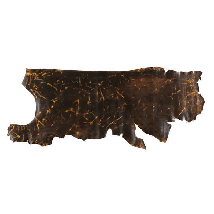 Burnt Chiptan American Bison Leather, 3/4 oz.