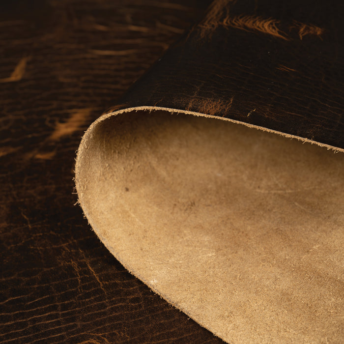 Burnt Chiptan American Bison Leather, 3/4 oz.