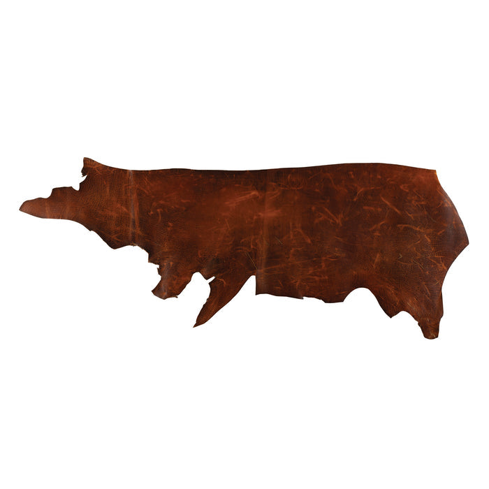 Burnt Chiptan American Bison Leather, 3/4 oz.