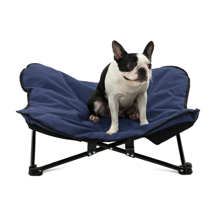 Butterfly Portable Folding Outdoor Pet Chair - Blue Charlie's Pet Products