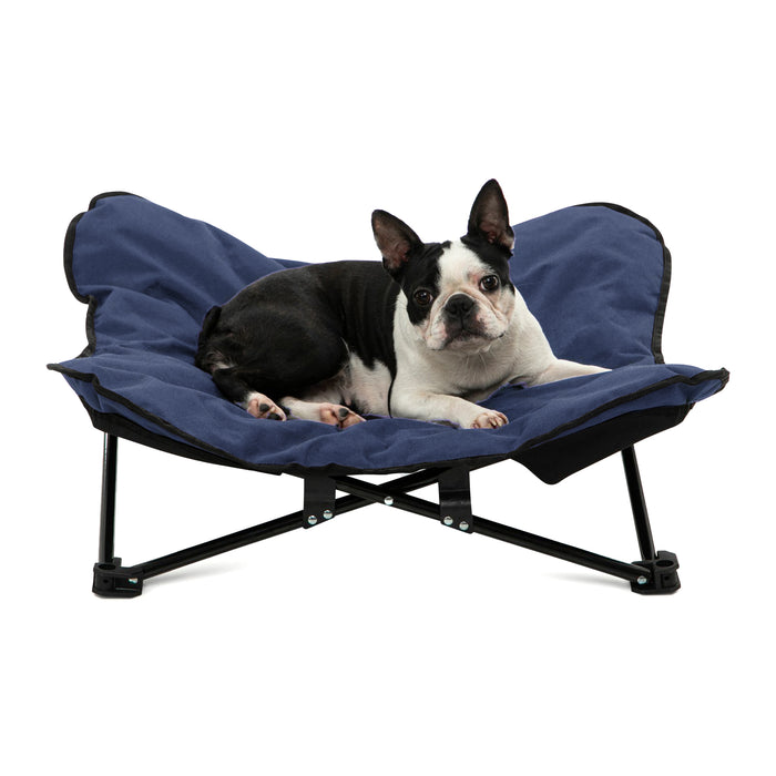 Butterfly Portable Folding Outdoor Pet Chair - Blue Charlie's Pet Products