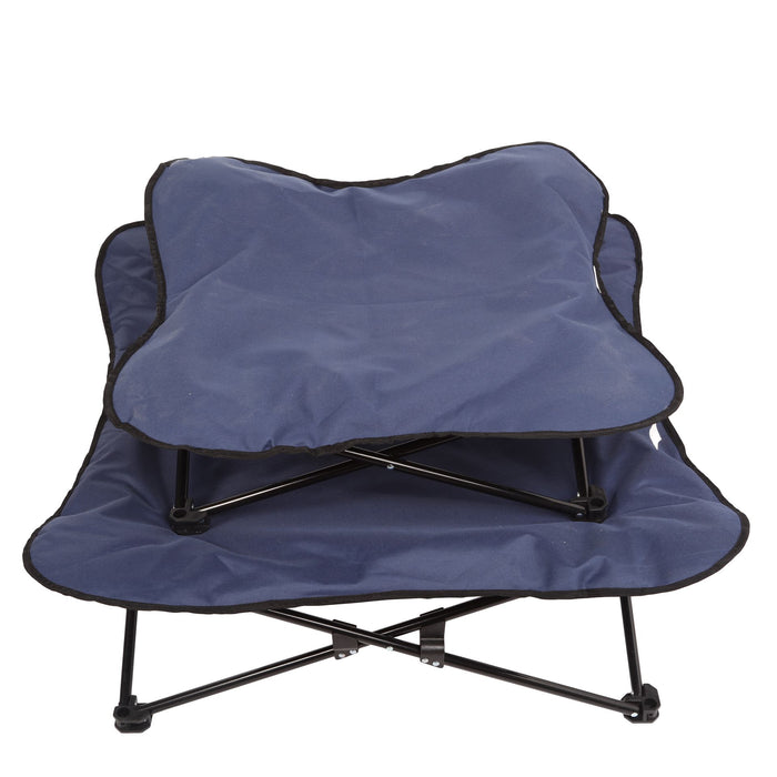 Butterfly Portable Folding Outdoor Pet Chair - Blue Charlie's Pet Products