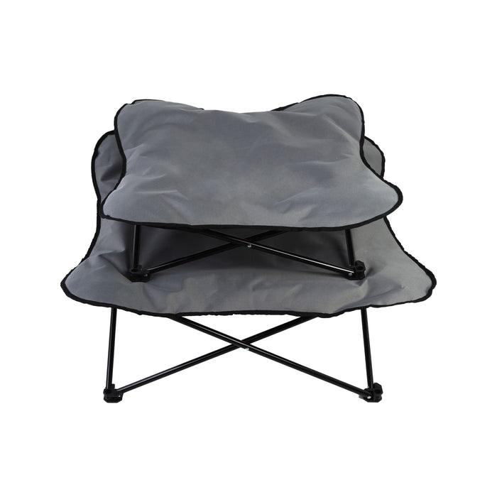 Butterfly Portable Folding Outdoor Pet Chair - Grey Charlie's Pet Products