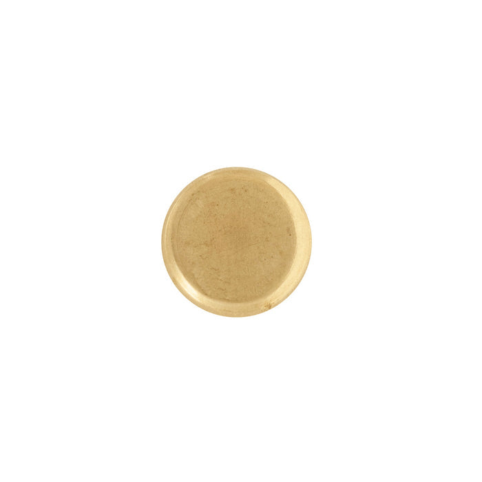 Caps for #104 Tubular Rivets, Solid Brass