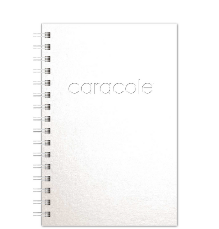 Caracole White 5.5 x 8.5" Lined Notebook