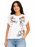 Casual Floral Print Short Sleeve T Shirt