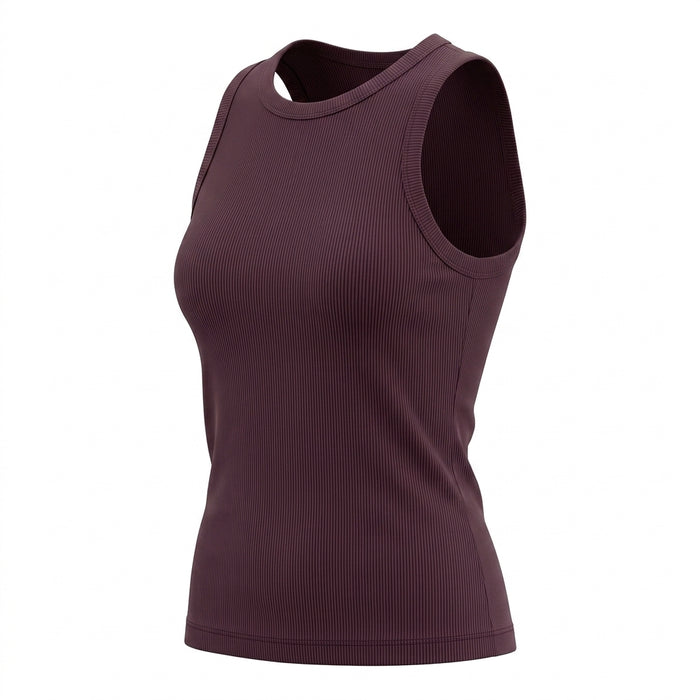 Casual Ribbed Sleeveless Tank Top
