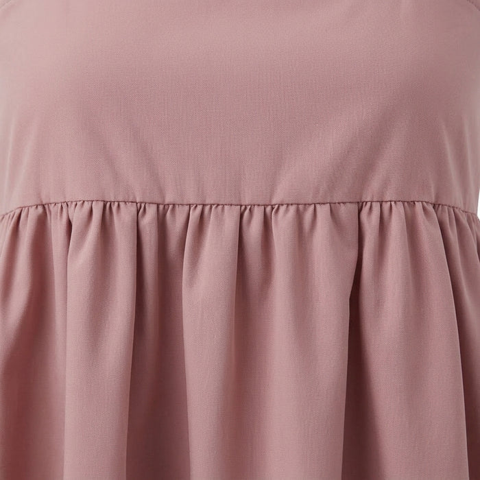 Casual Sleeveless Peplum Top With Ruffle Strap