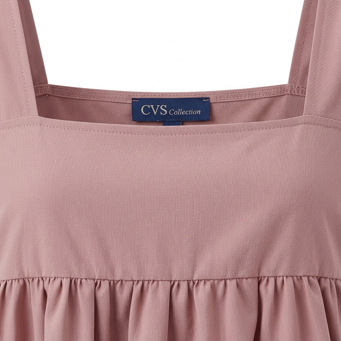 Casual Sleeveless Peplum Top With Ruffle Strap