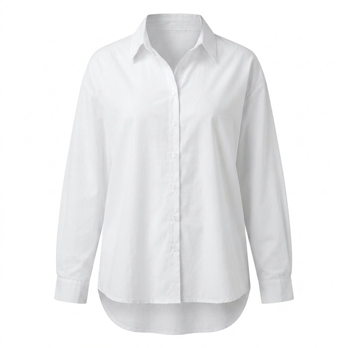 Casual Wear Women Oversized Button Front Shirt