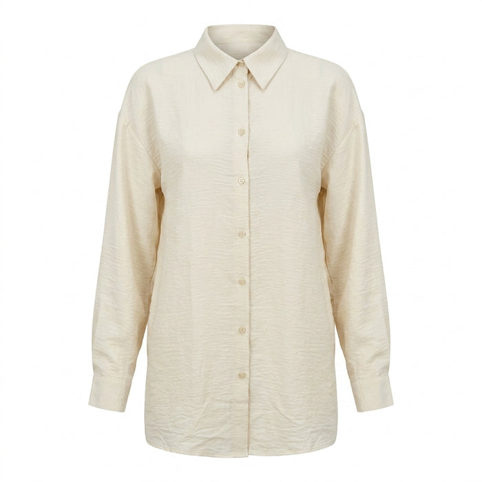 Casual Wear Women Oversized Button Front Shirt