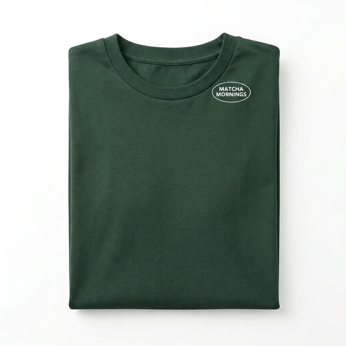 Casual Men Matcha Mornings Graphic T Shirt