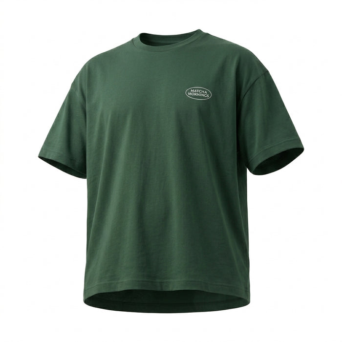 Casual Men Matcha Mornings Graphic T Shirt
