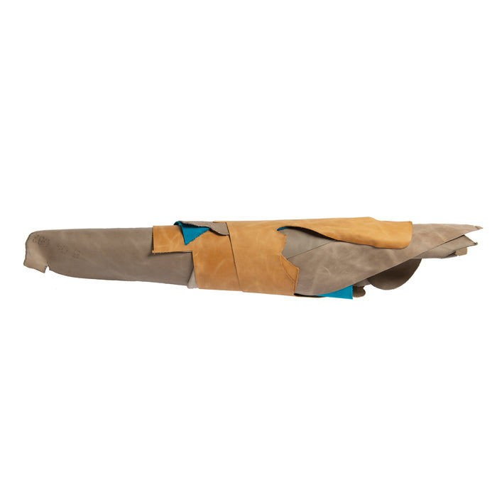Chrome Tanned Leather Remnants, Assorted Colors, 3 lb. Bag