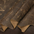Chrome Tanned Pull-Up Leather, 5-6 oz., Brown